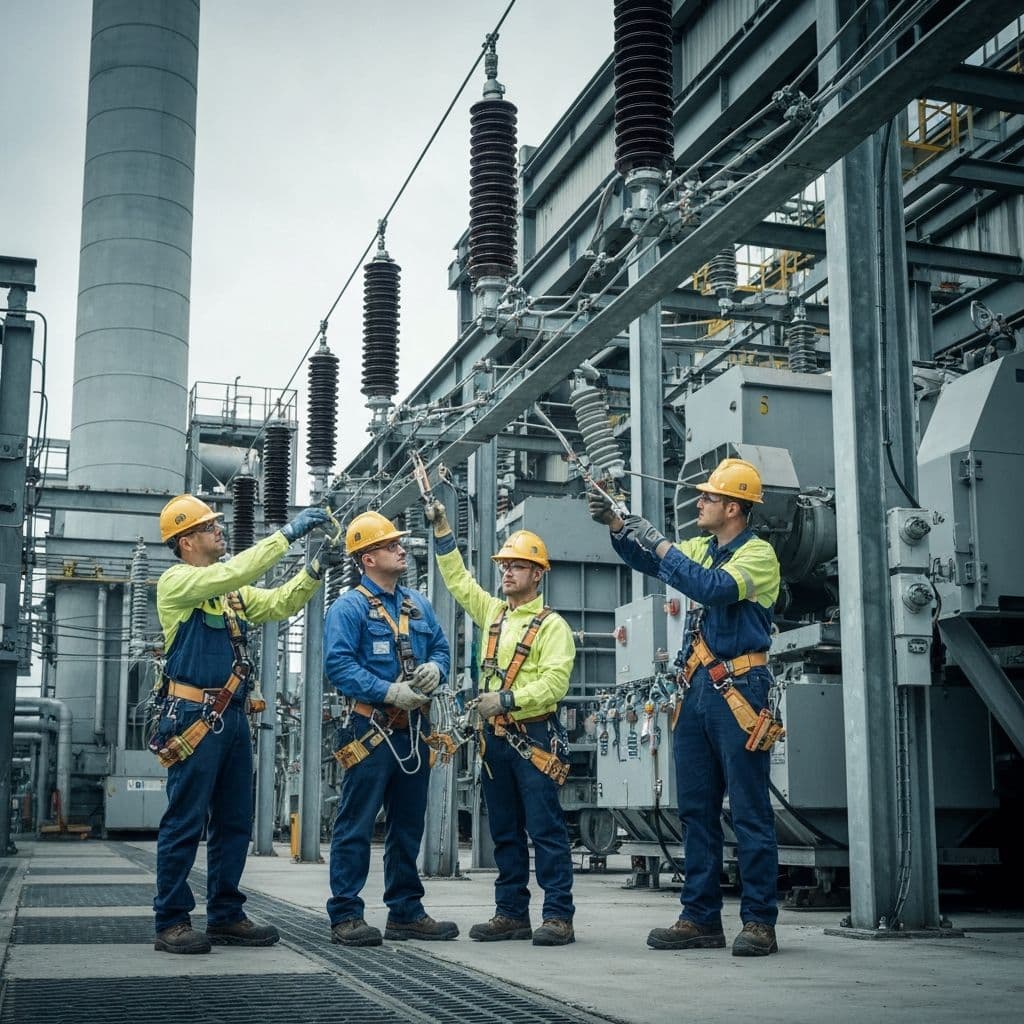 Elyse High Voltage Services team at work